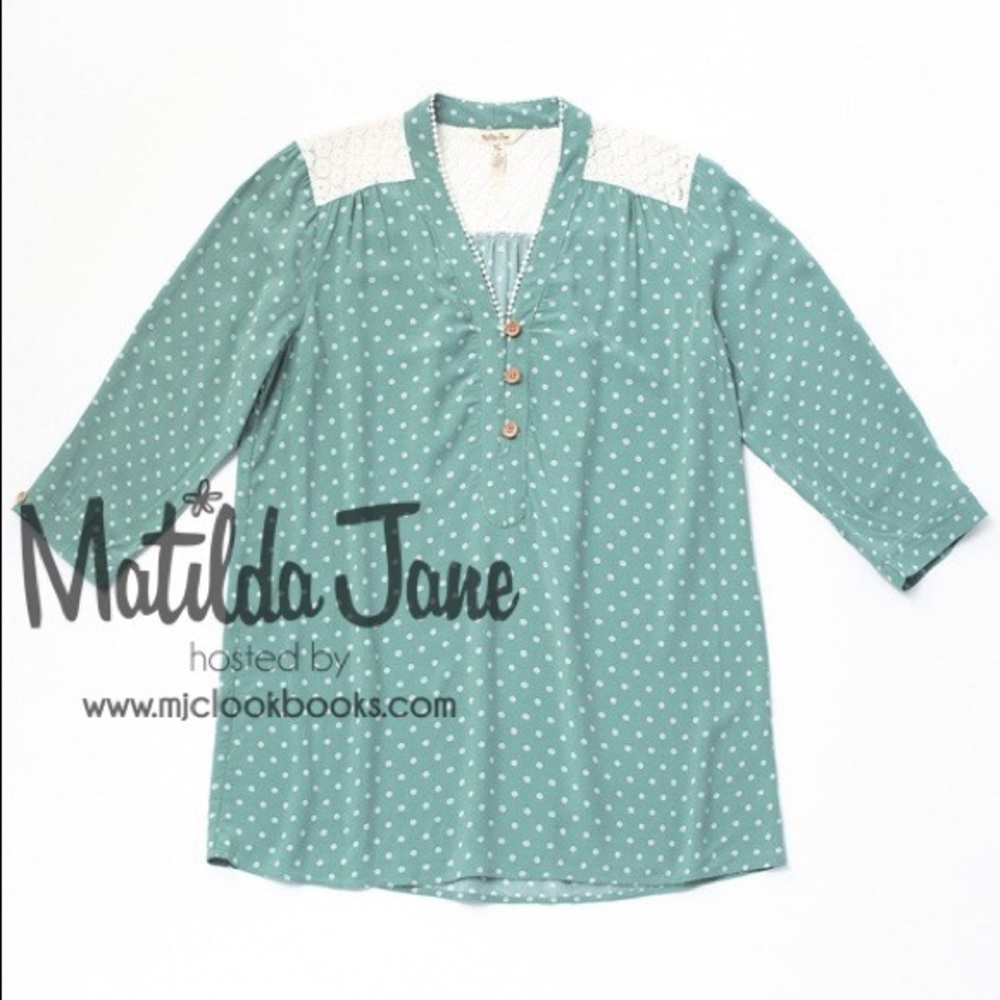 Matilda Jane Clothing MJC Enticing Eyelet Top